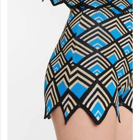 Paco Rabanne Geometric Jacquard Shorts Size XS - Picture 4 of 8